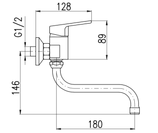 Смеситель для кухни Rav Slezak Colorado CO201.5/23CMAT черный